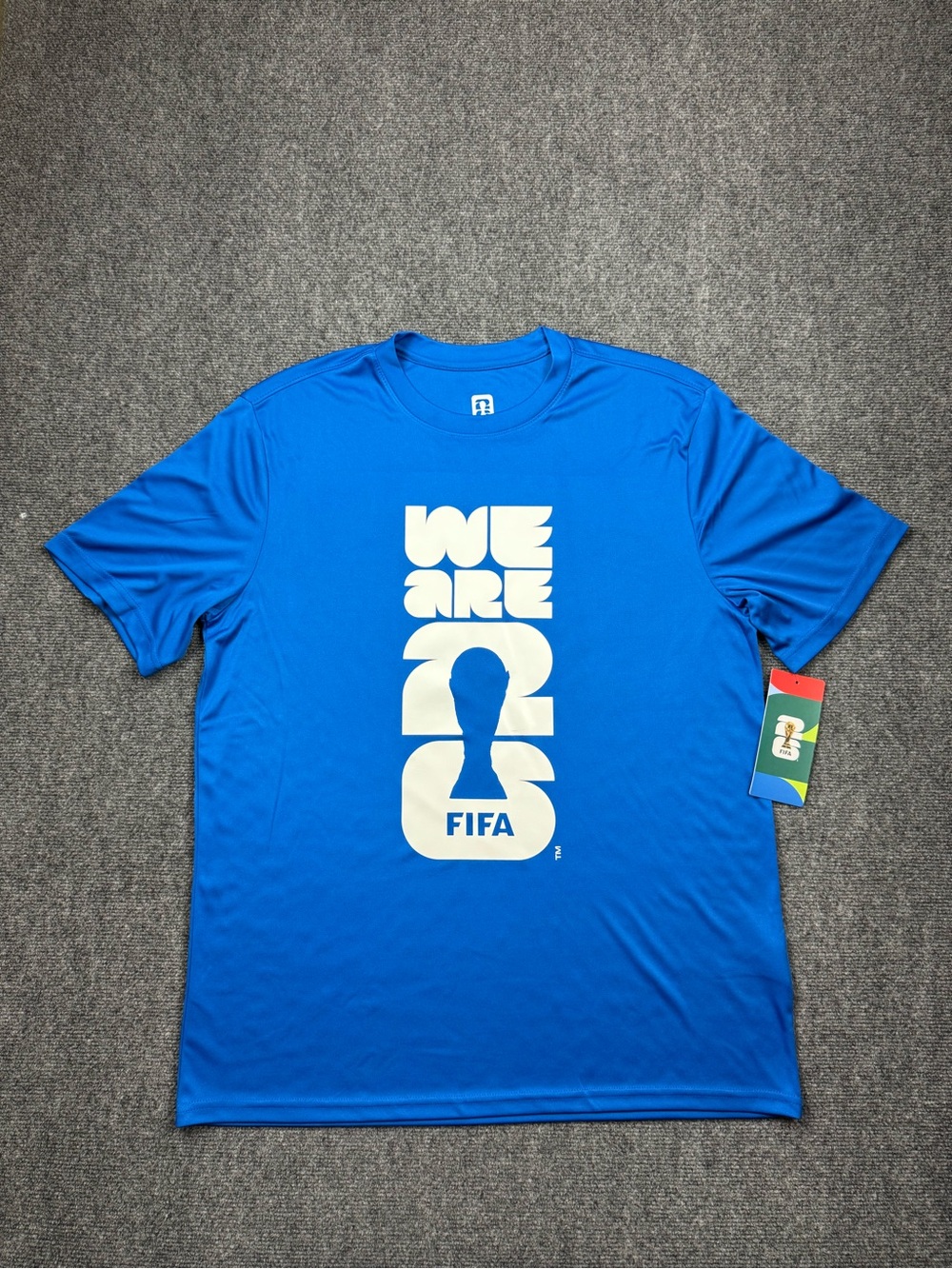 FIFA World Cup 2026 Official Licensed Blue Soccer Fan T Shirt Large NWT